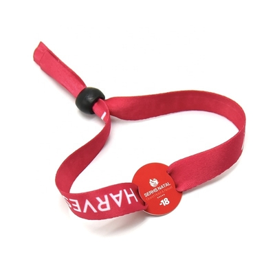 Customized 13.56MHz RFID Fabric Wristband  NFC Wristband with Unique Qr Code Printing Event Music Festival Fabric Wristbands