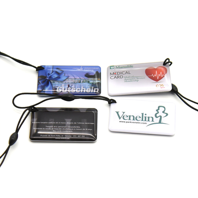 Custom Programmable 125KHZ 13.56Mhz 860-960Mhz Nfc Tag Keychain Keyfob Mini Rfid Epoxy Keychain Access Control Card