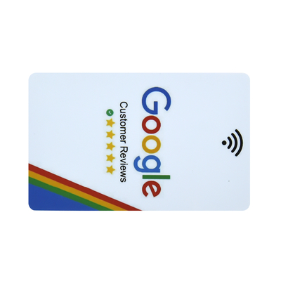 NFC Card Google Review QR Code Business Card with RFID Chip Social Media Acrylic Google Review Card