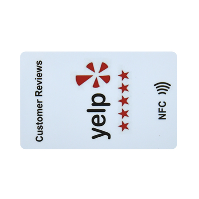 NFC Card Google Review QR Code Business Card with RFID Chip Social Media Acrylic Google Review Card