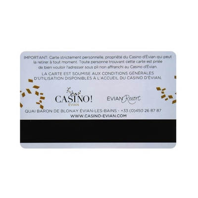 Customized Glossy White RFID NFC Smart Card Business Card with T5577 and 1K Chips 125KHz Frequency for Payment in Hotels