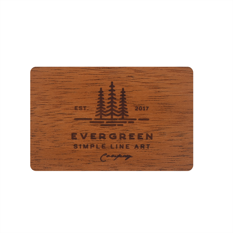 Customized Shape Laser Engraving Designated Wood Room Key Card NFC Wood Card for Events